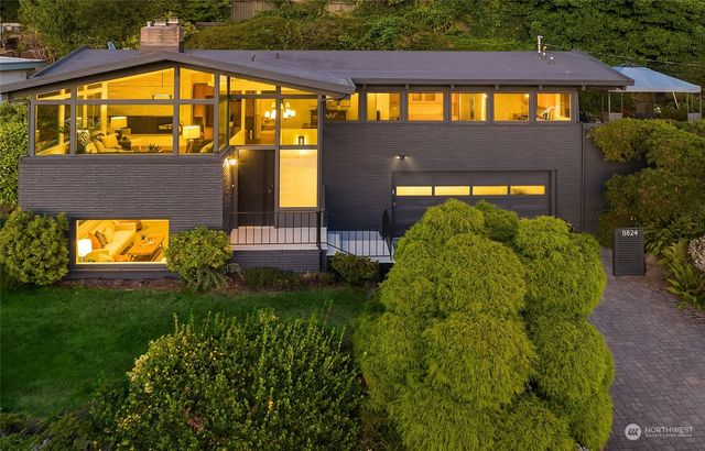 a view of swimming pool with a yard