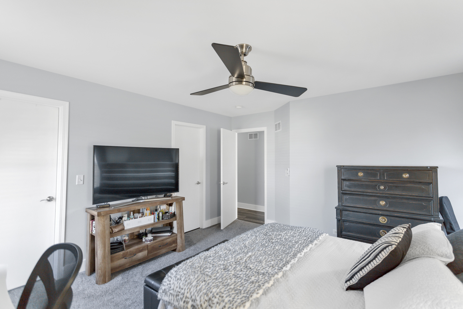 1420 Millbrook Drive Algonquin, IL 60102 - Photo 21 of 28 a bedroom with furniture and a flat screen tv