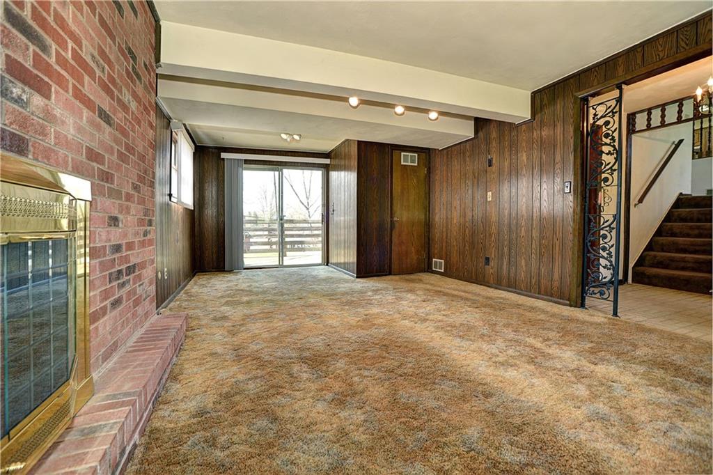 434 Thompsonville Road McMurray, PA 15317 - Photo 11 of 20 Family Room with Wood Burning Fireplace! Lower Level
