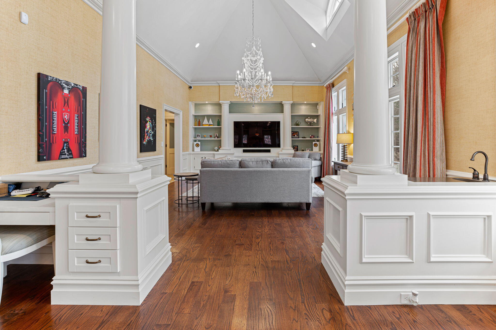 4 Vale Lane Mashpee, MA 02649 - Photo 15 of 33 a living room with furniture and a flat screen tv