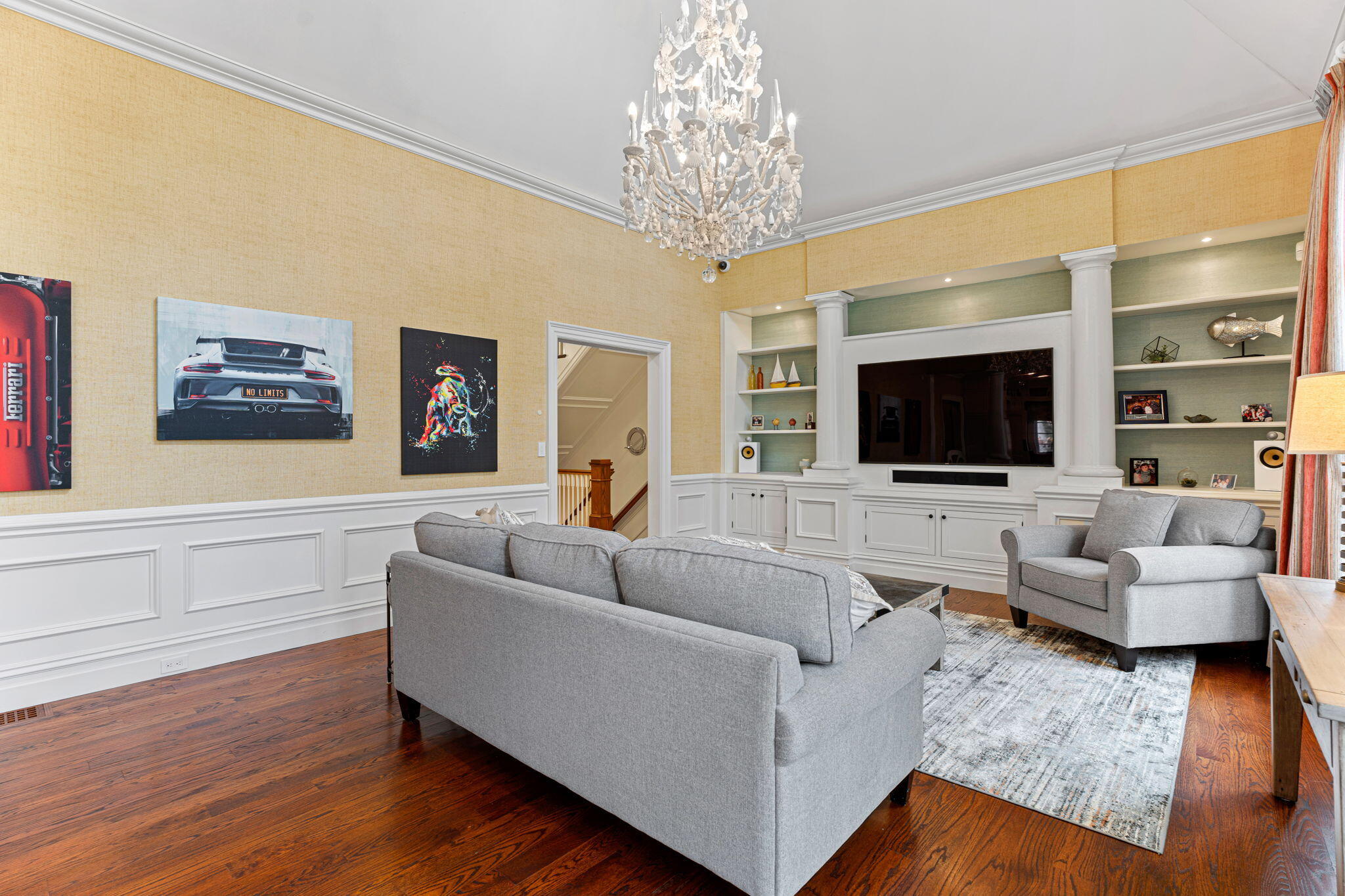 4 Vale Lane Mashpee, MA 02649 - Photo 16 of 33 a living room with furniture and a flat screen tv