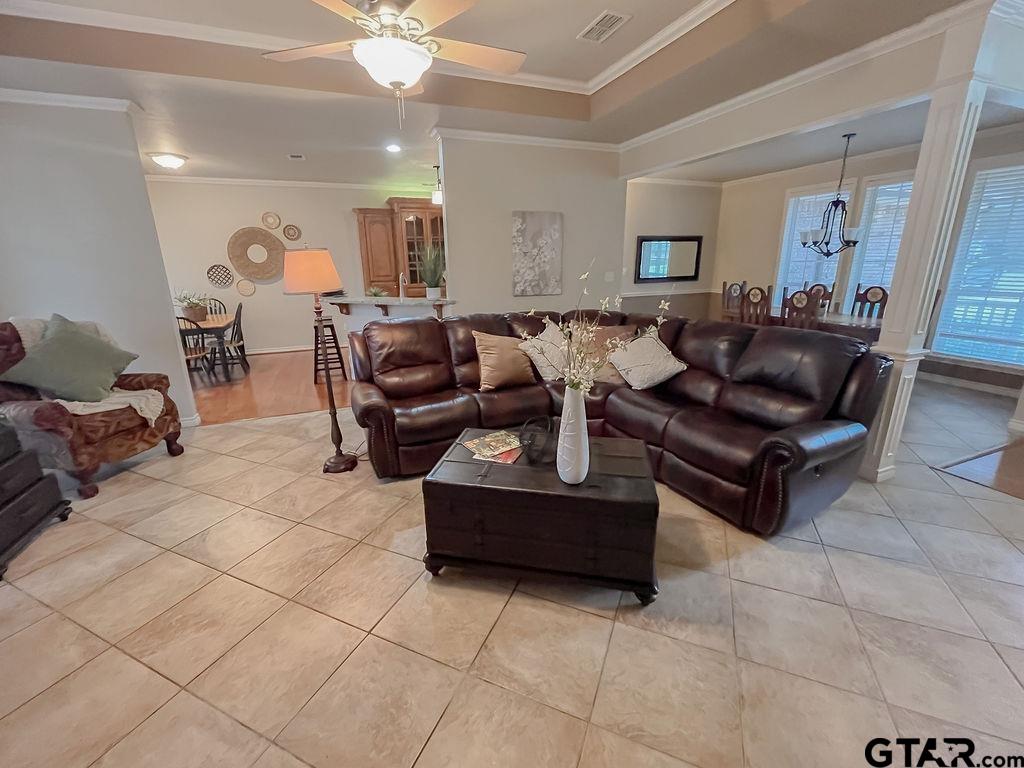 1614 Pineview Lane Hideaway, TX 75771 - Photo 37 of 48 a living room with furniture and wooden floor