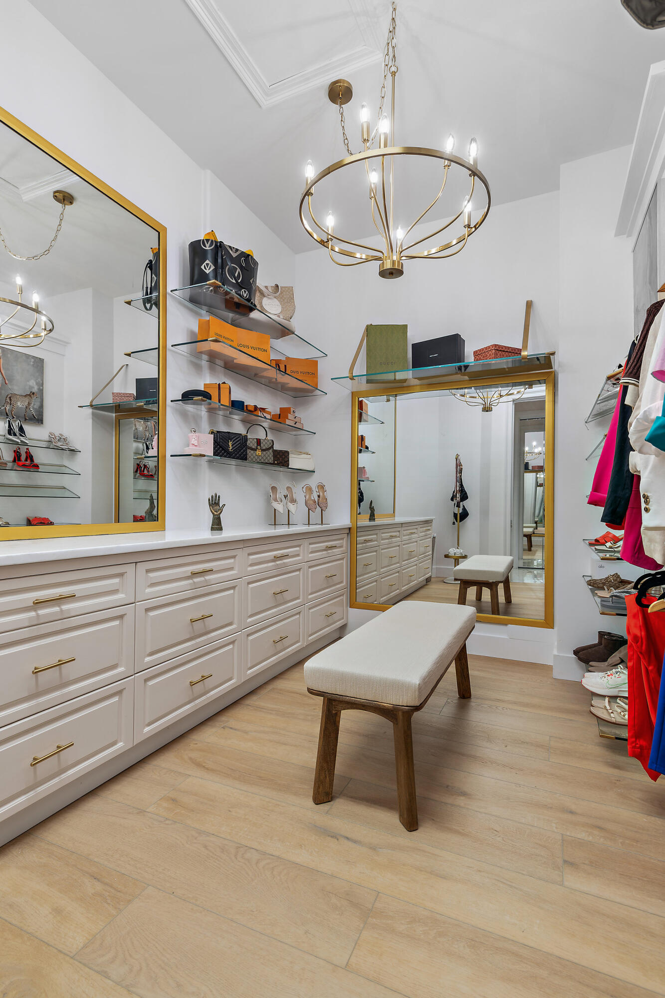 465 Captains Circle Destin, FL 32541 - Photo 42 of 59 a room with gym equipment and a chandelier