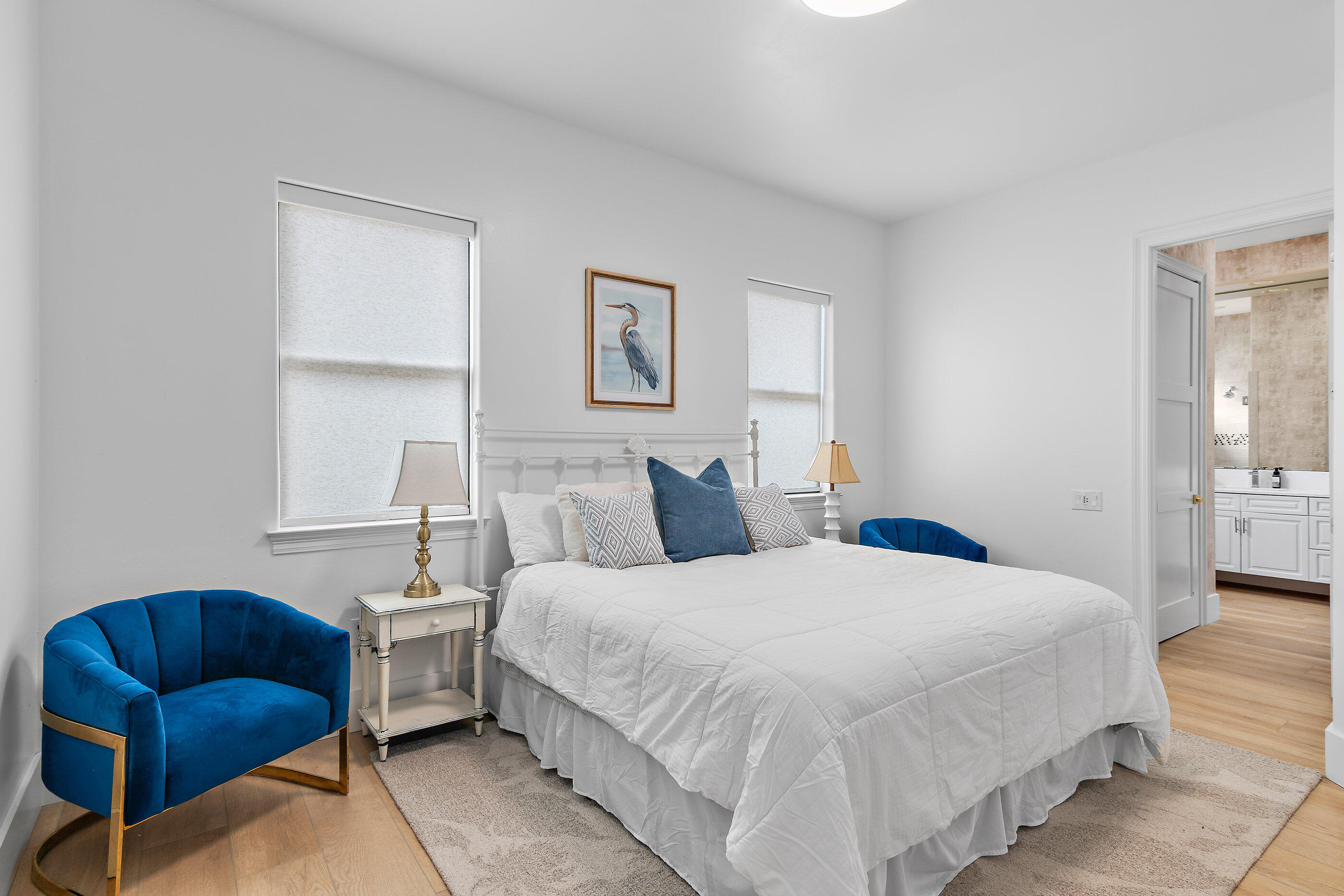 465 Captains Circle Destin, FL 32541 - Photo 44 of 59 a bedroom with a bed and a couch