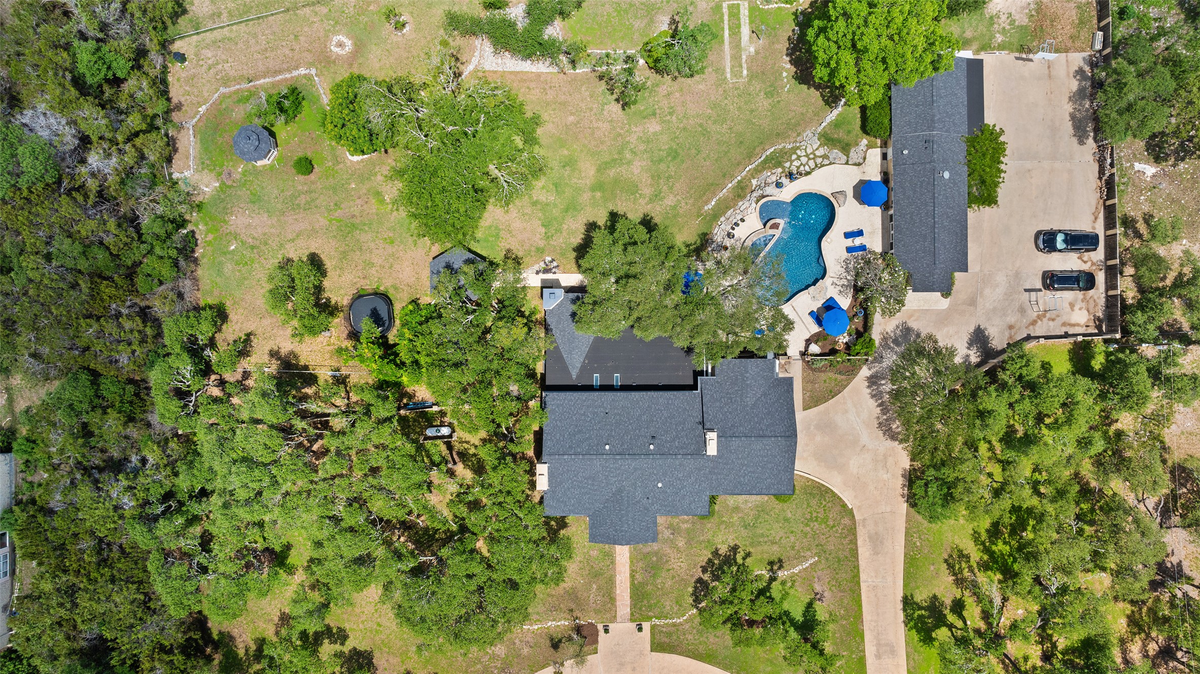 17700 North Rim Drive Leander, TX 78641 - Photo 10 of 38 Aerial overview of property's location with a pool