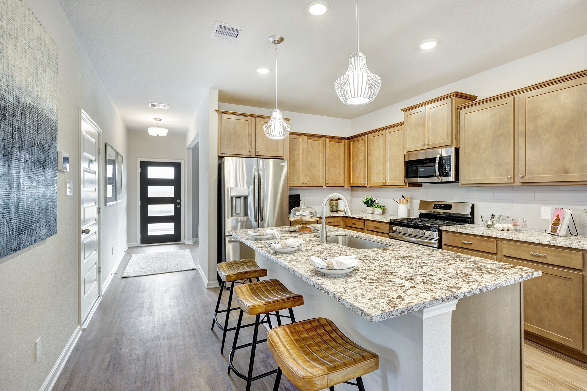 33010 School Hl Road Fulshear, TX 77441 - Photo 6 of 23 Piedmont- Kitchen. Sample image for illustration; upgrades, options, and colors may vary.