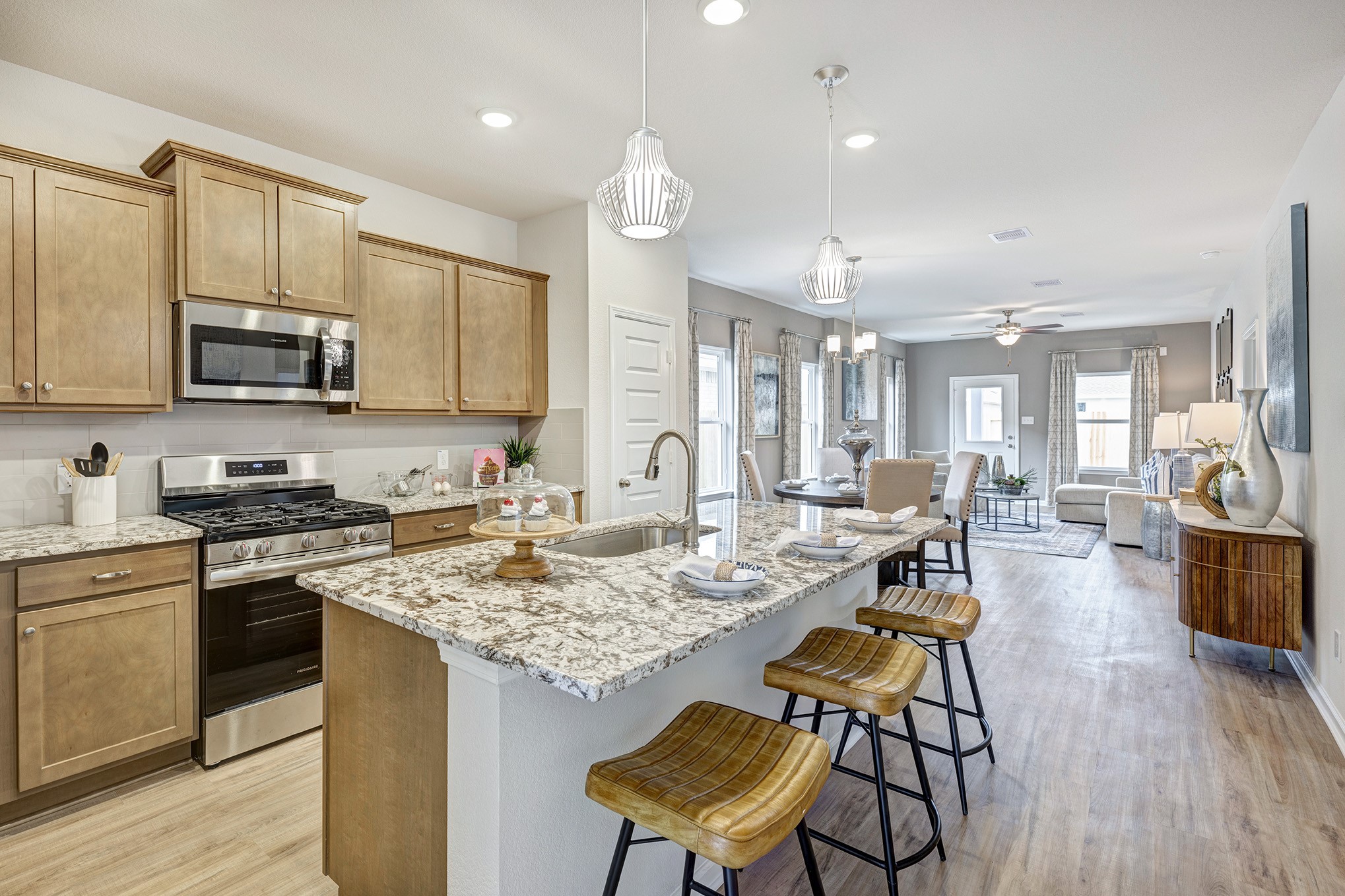 33010 School Hl Road Fulshear, TX 77441 - Photo 8 of 23 Piedmont- Kitchen. Sample image for illustration; upgrades, options, and colors may vary.