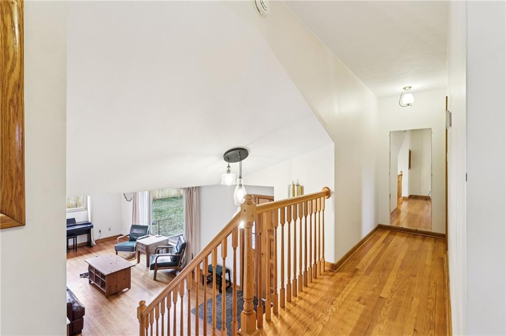 862 White Farm Road Indiana, PA 15701 - Photo 28 of 49 a view of a hallway with furniture and stairs