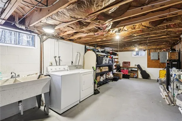 a view of a storage in a room