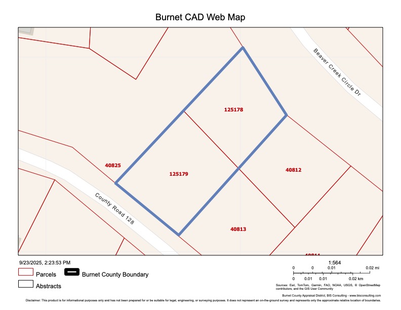 153 County Road 128 Road Burnet, TX 78611 - Photo 16 of 26 The two lots are being sold together totaling .39 acres