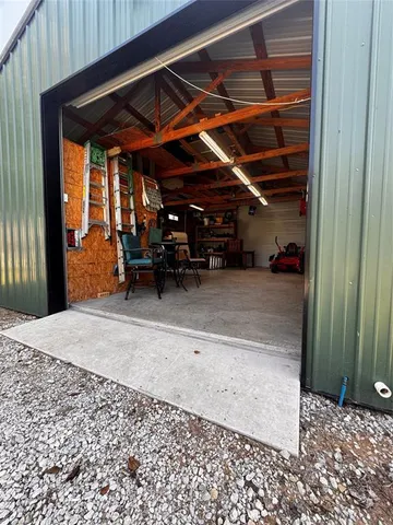 a view of a car garage