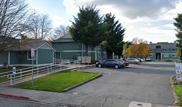 a view of a house with a patio