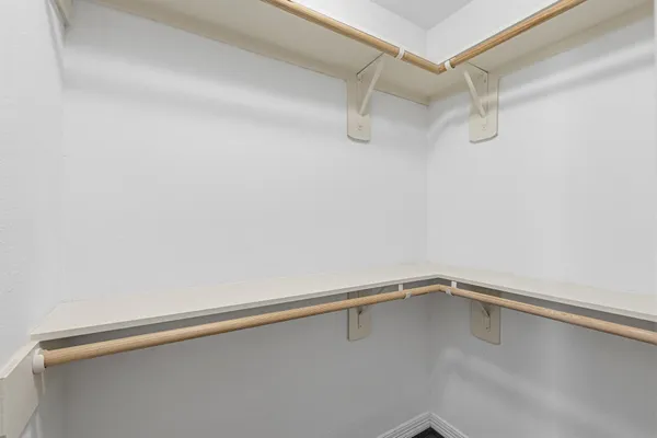 a close view of closet