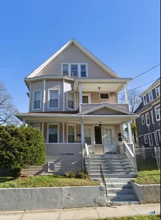 a front view of a house