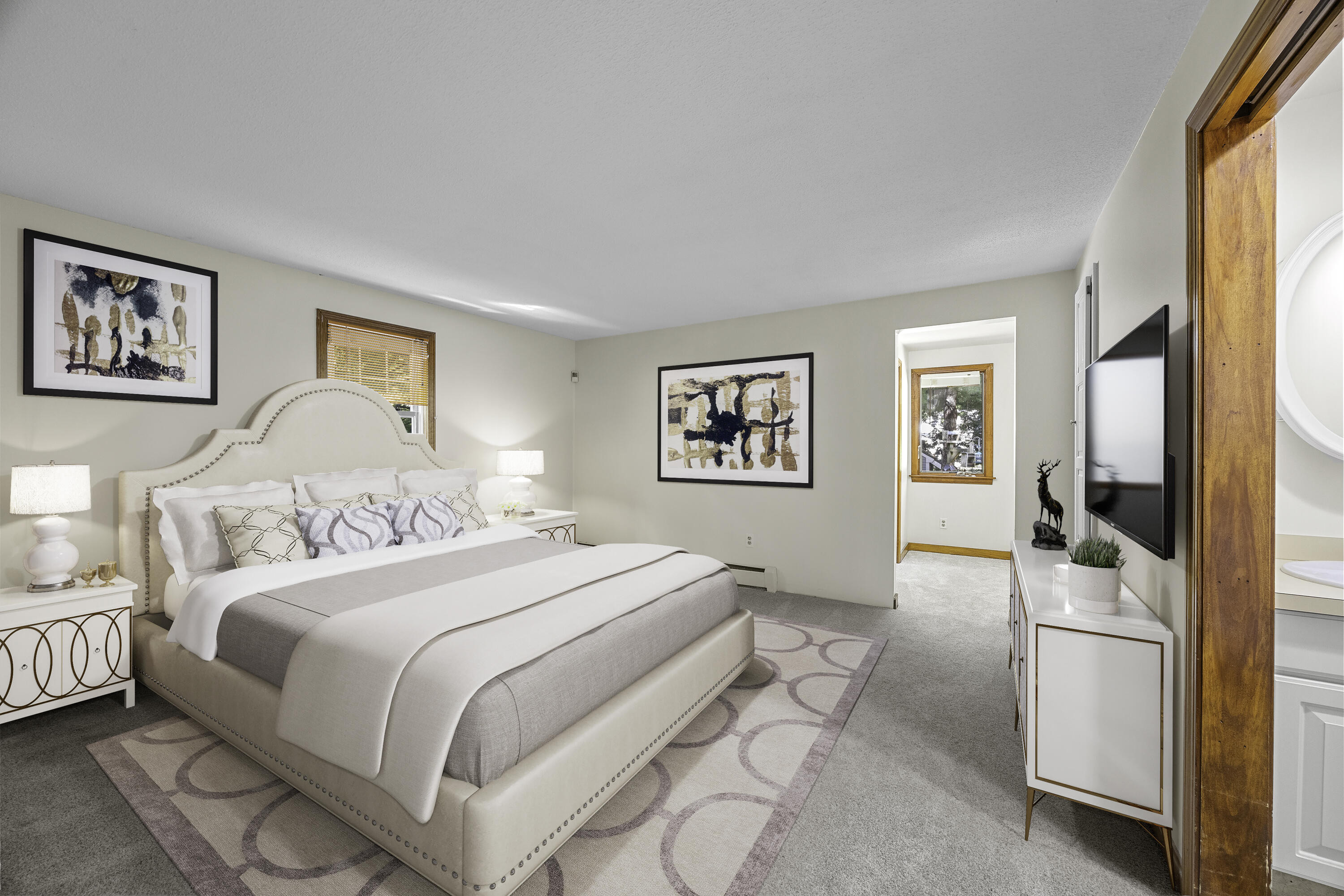 5 Carl Gardner Road Monument Beach, MA 02532 - Photo 14 of 29 a bedroom with a bed and a couch