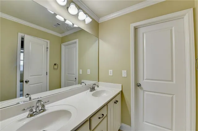 a aerial view of a house with a yard