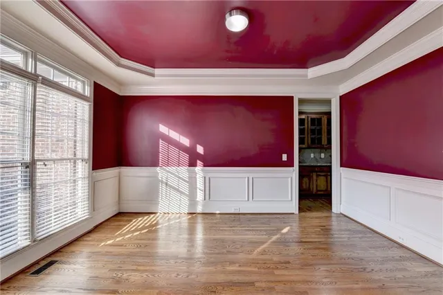a view of a livingroom with furniture and a fireplace