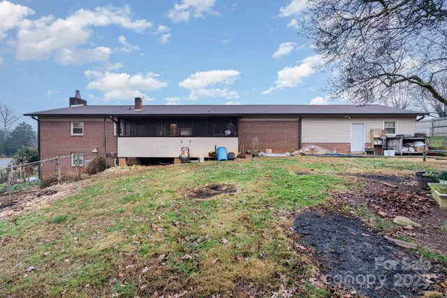 a house view with a garden space