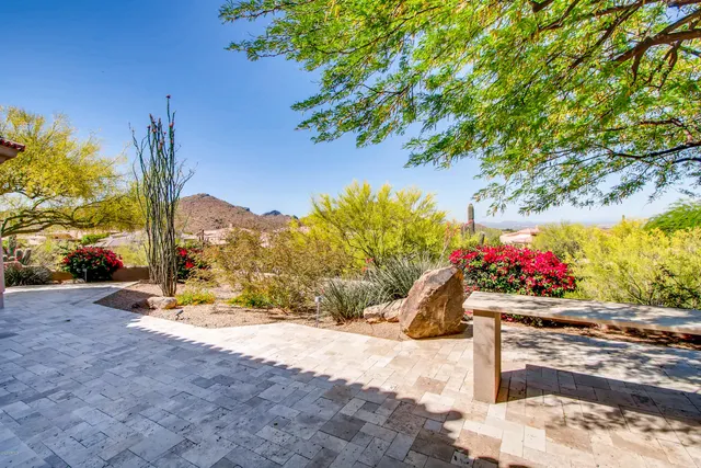 a view of a house with a patio