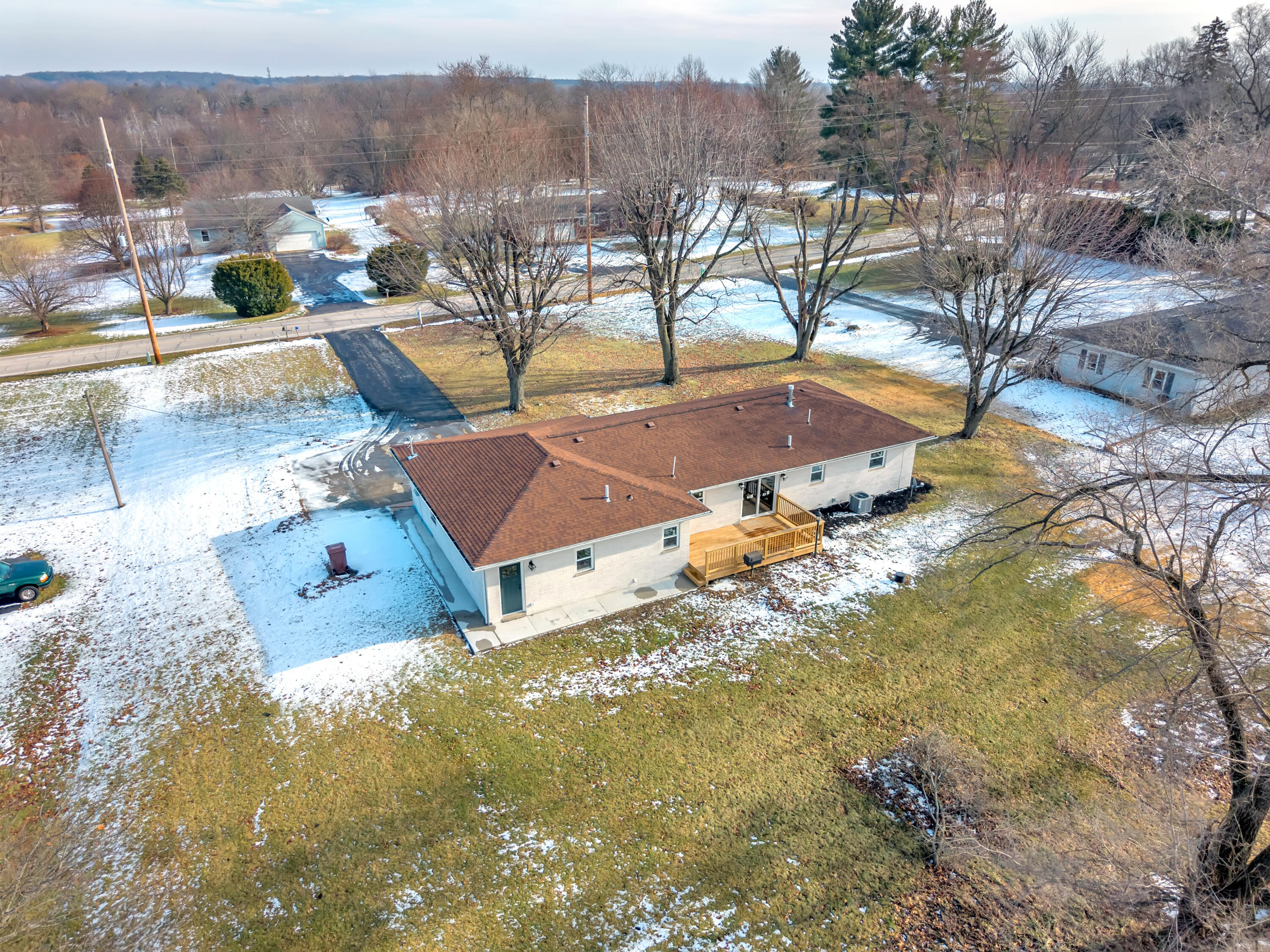 1952 Hayes Leonard Road Valparaiso, IN 46385 - Photo 36 of 42 an aerial view of residential houses with outdoor space
