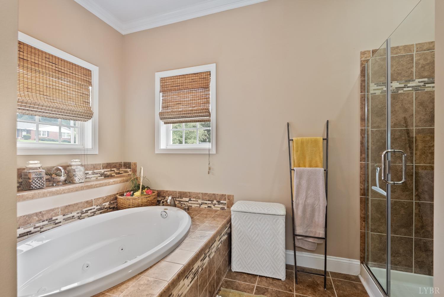 615 Spring Street Hurt, VA 24563 - Photo 24 of 63 a bathroom with a tub sink and mirror