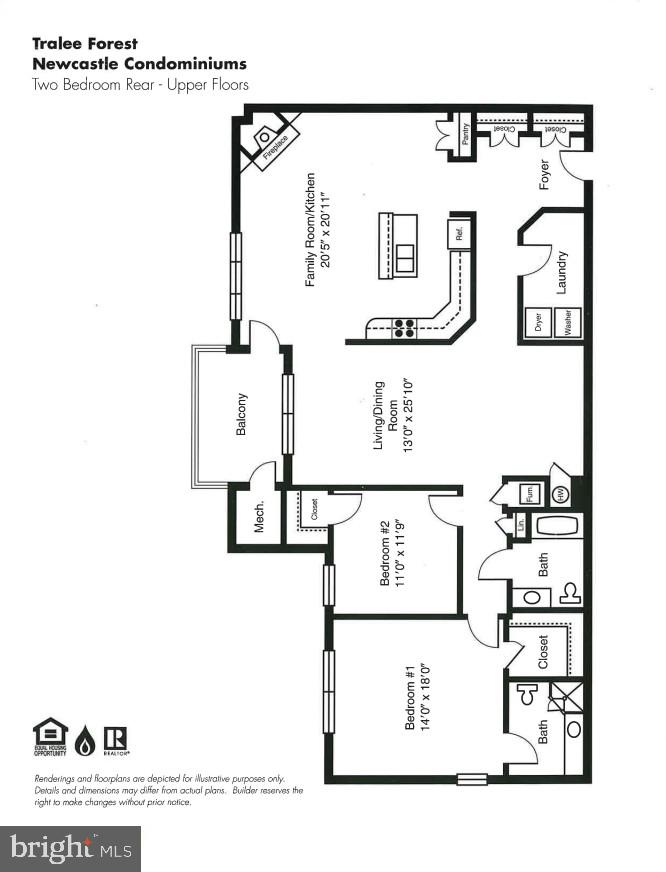 12000 Tralee Road, Unit 402 Lutherville-Timonium, MD 21093 - Photo 27 of 27 Floor Plan