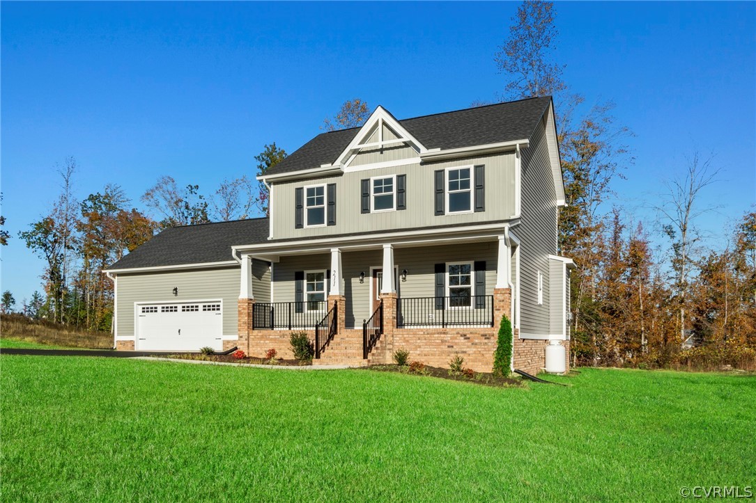 211 Edwin Circle Aylett, VA 23009 - Photo 13 of 48 a view of a house with a yard