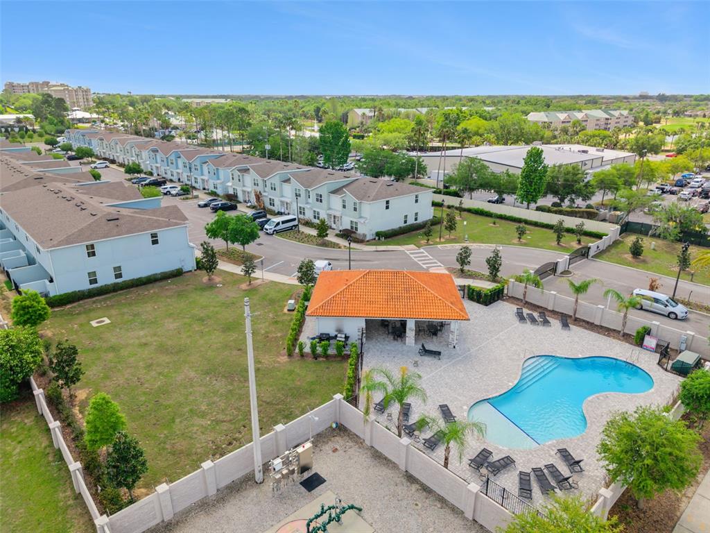 8008 Formosa Valley Place Kissimmee, FL 34747 - Photo 49 of 55 an aerial view of residential houses and outdoor space