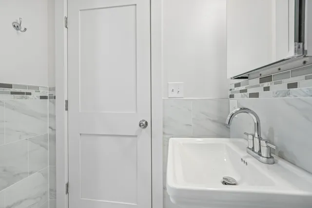a bathroom with a sink