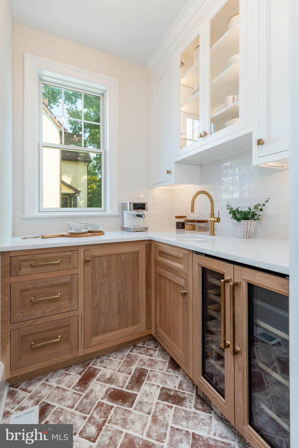 309 Overhill Road Wayne, PA 19087 - Photo 11 of 66 Pantry & Coffee Bar with Beverage Refrigerator