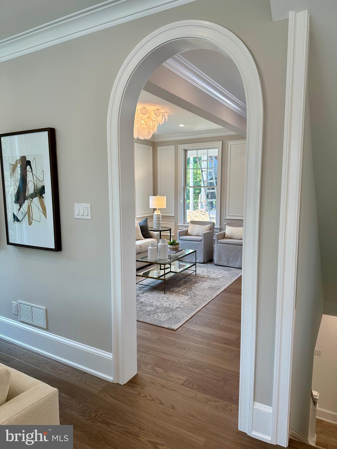 309 Overhill Road Wayne, PA 19087 - Photo 12 of 66 Arched entry between Living Room and Family Room