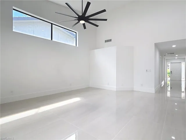 a view of an empty room