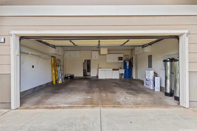a view of a garage