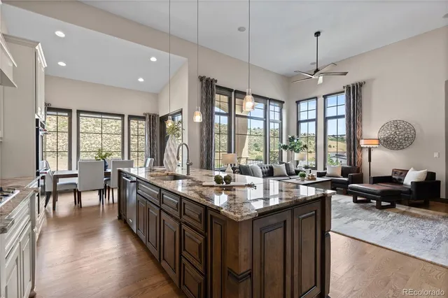 a very nice looking kitchen with a large window