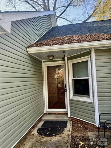 a view of a entryway door of the house