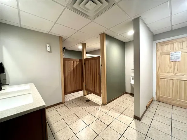 a view of a bathroom with a sink