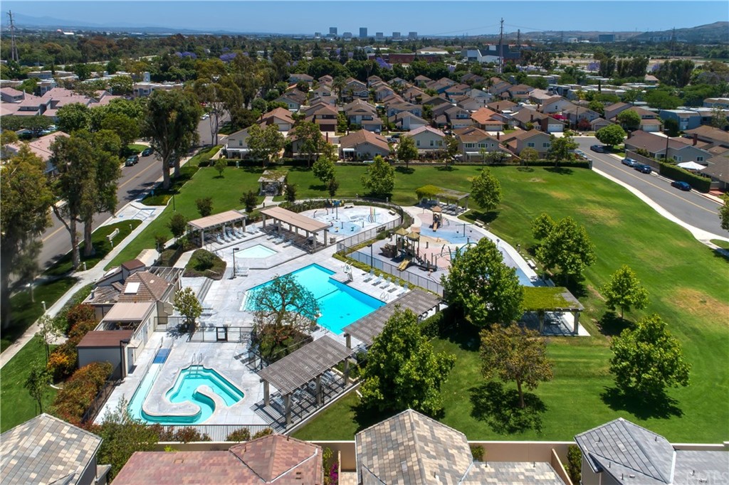 13 Brookmont, Unit 60 Irvine, CA 92604 - Photo 46 of 49 an aerial view of residential houses with outdoor space and river view