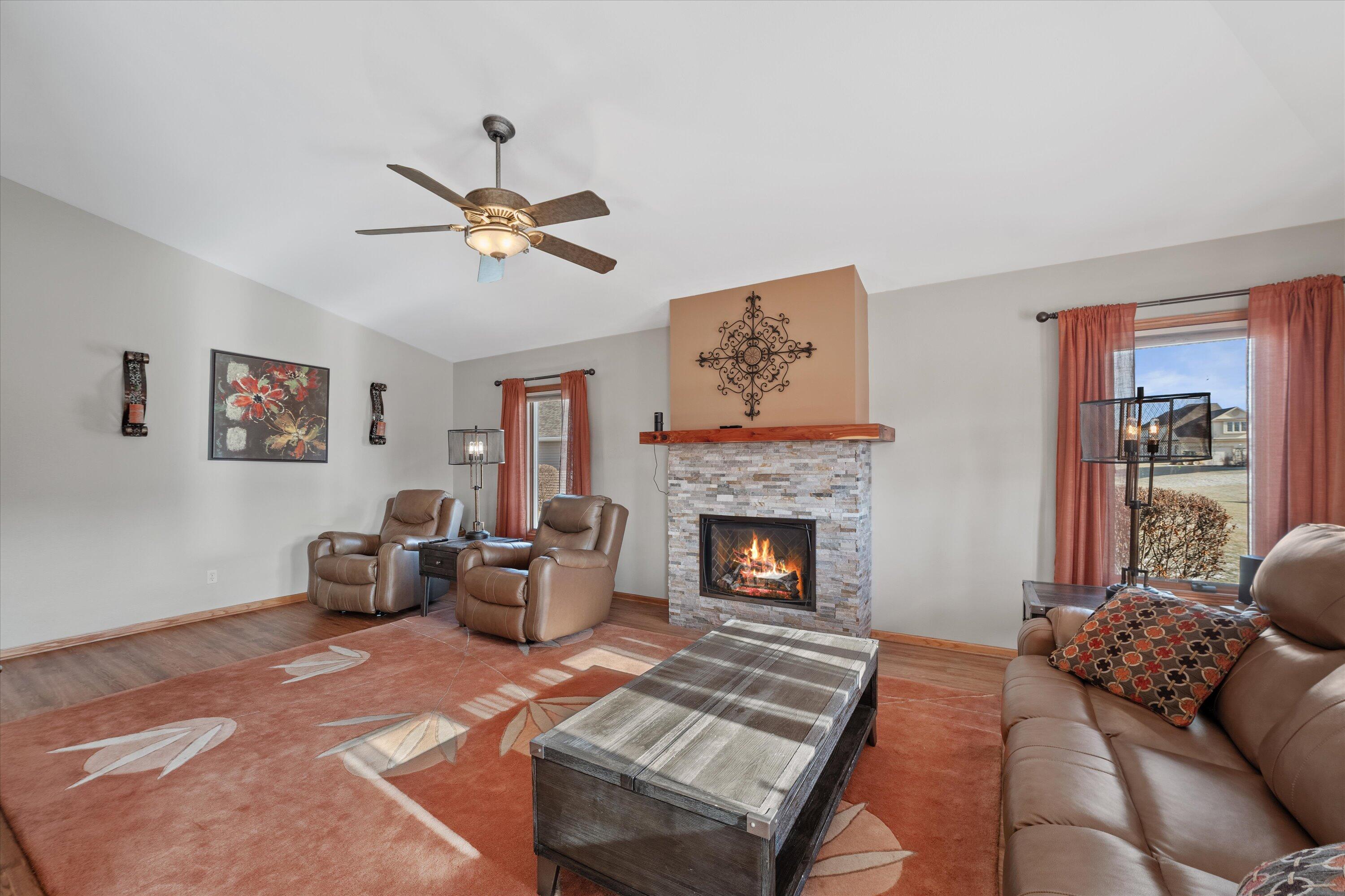 367 North Redding Circle Belgium, WI 53004 - Photo 8 of 48 Newly Installed Gas Fire Place