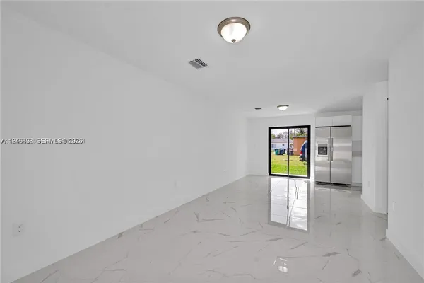 a view of an empty room