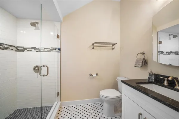 a view of an entryway with a garden