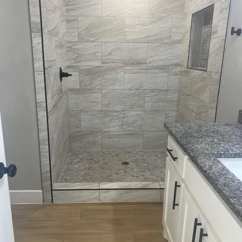 a close view of sink and tap