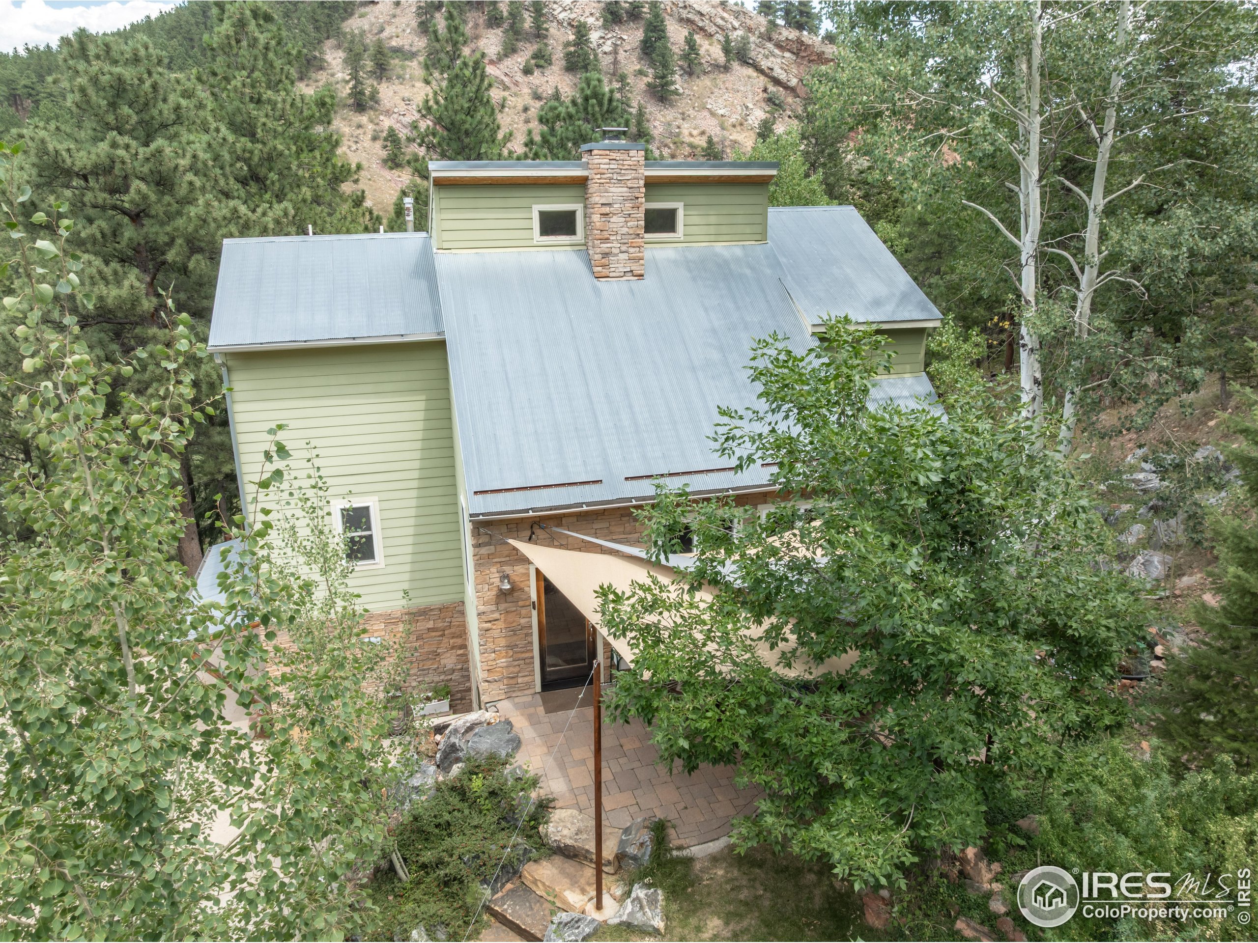 301 Valley Lane Boulder, CO 80302 - Photo 45 of 46 an aerial view of a house with yard