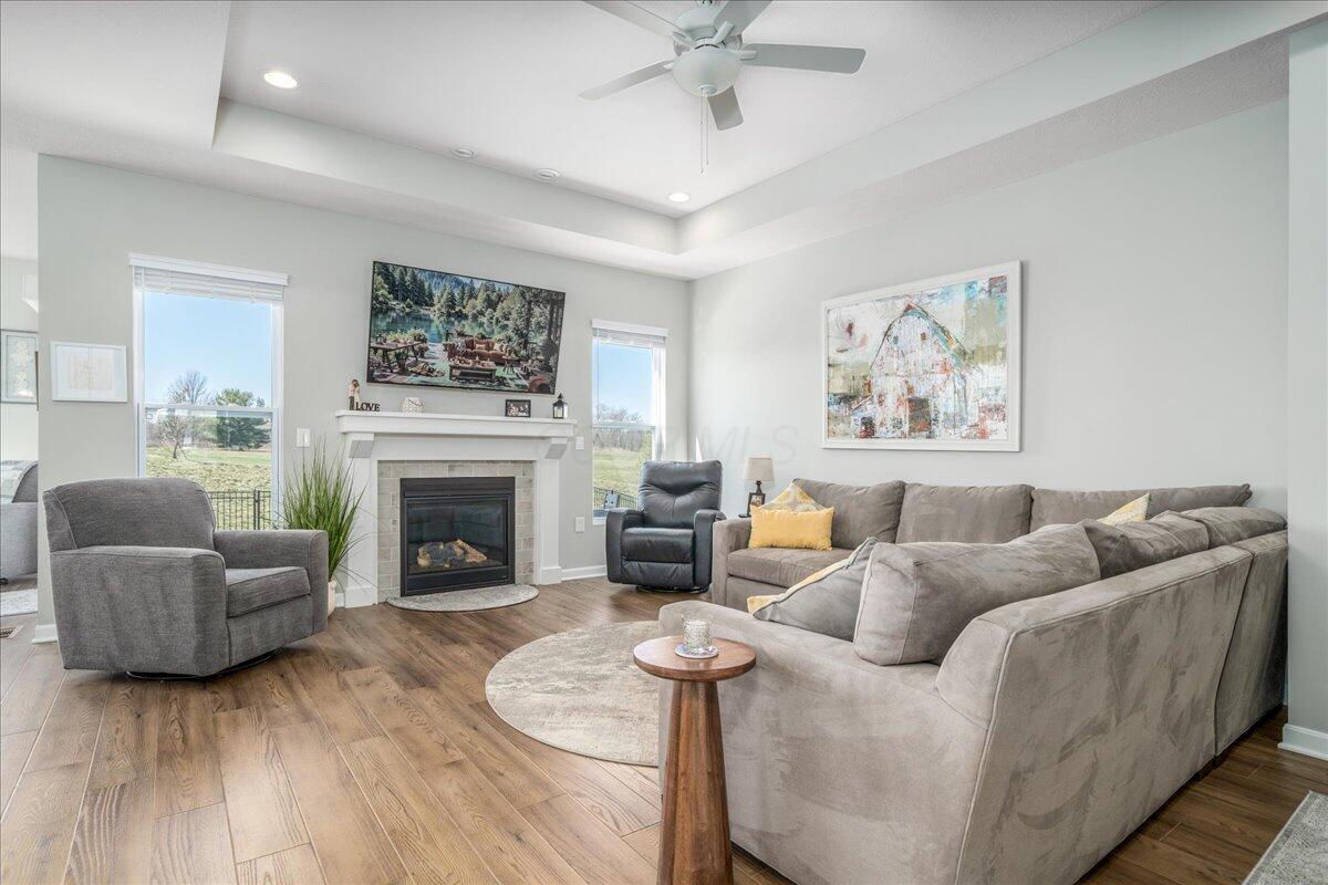 61 Chambers Bay Road Commercial Point, OH 43116 - Photo 10 of 35 Tray ceiling in family room