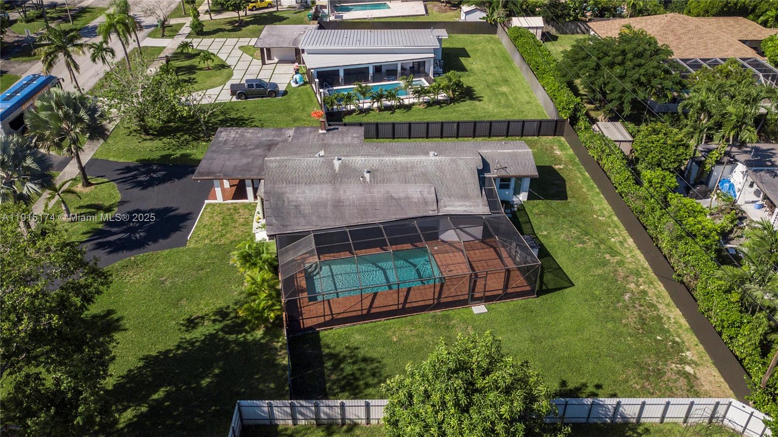 10605 Southwest 112th Street Miami, FL 33176 - Photo 41 of 44 an aerial view of a house with a garden