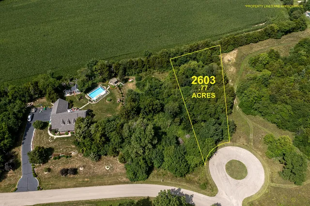 a bird view of a house