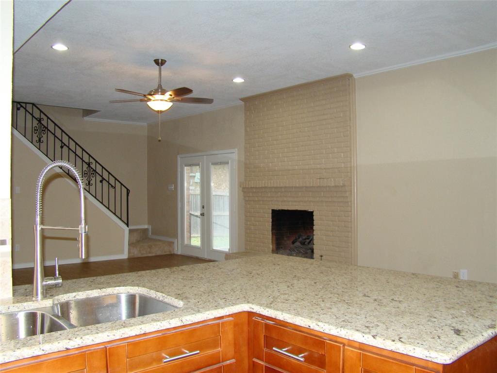 a view of a livingroom with a fireplace