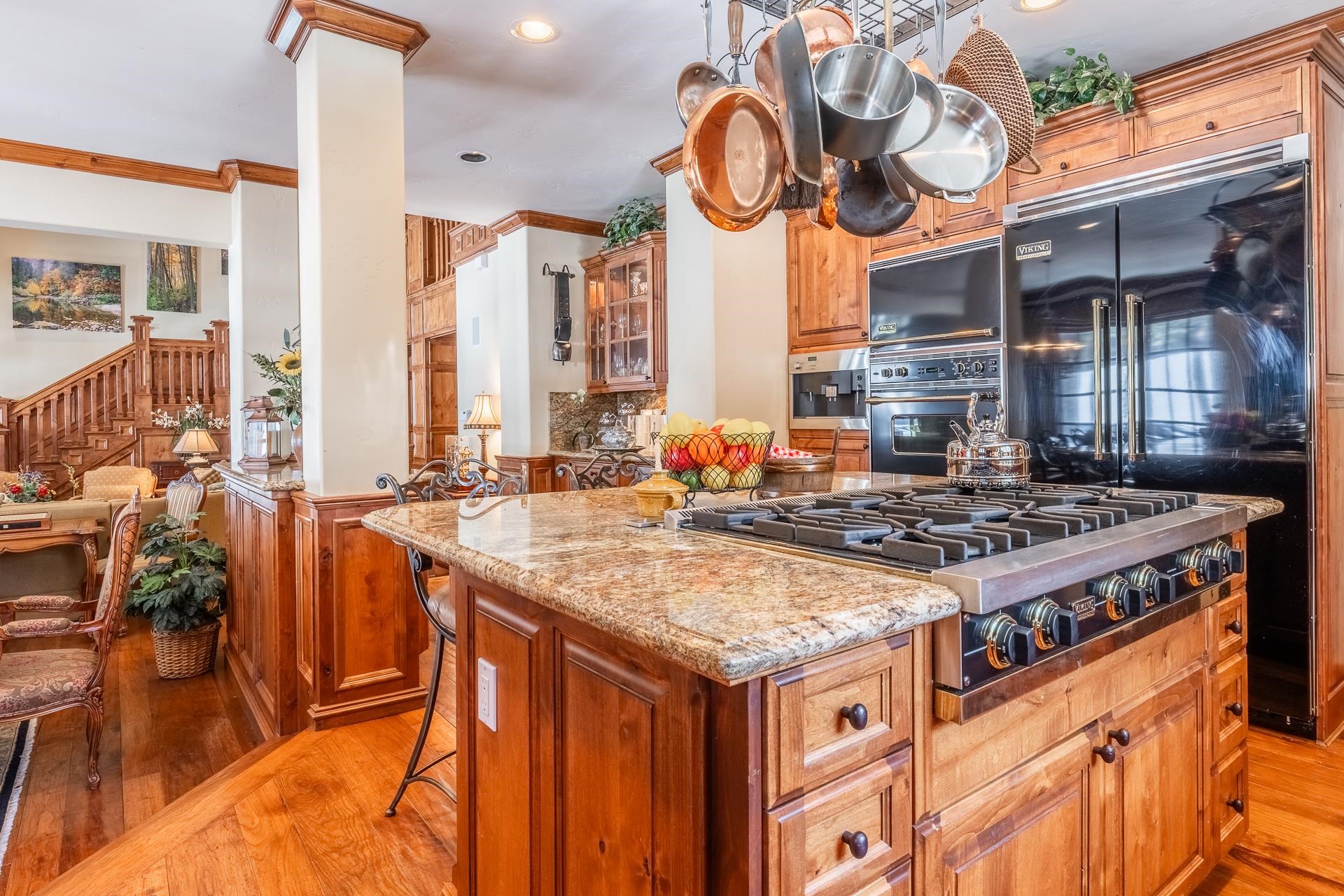 105 Northstar Circle Mammoth Lakes, CA 93546 - Photo 11 of 49 a kitchen with stainless steel appliances granite countertop a stove and a large window