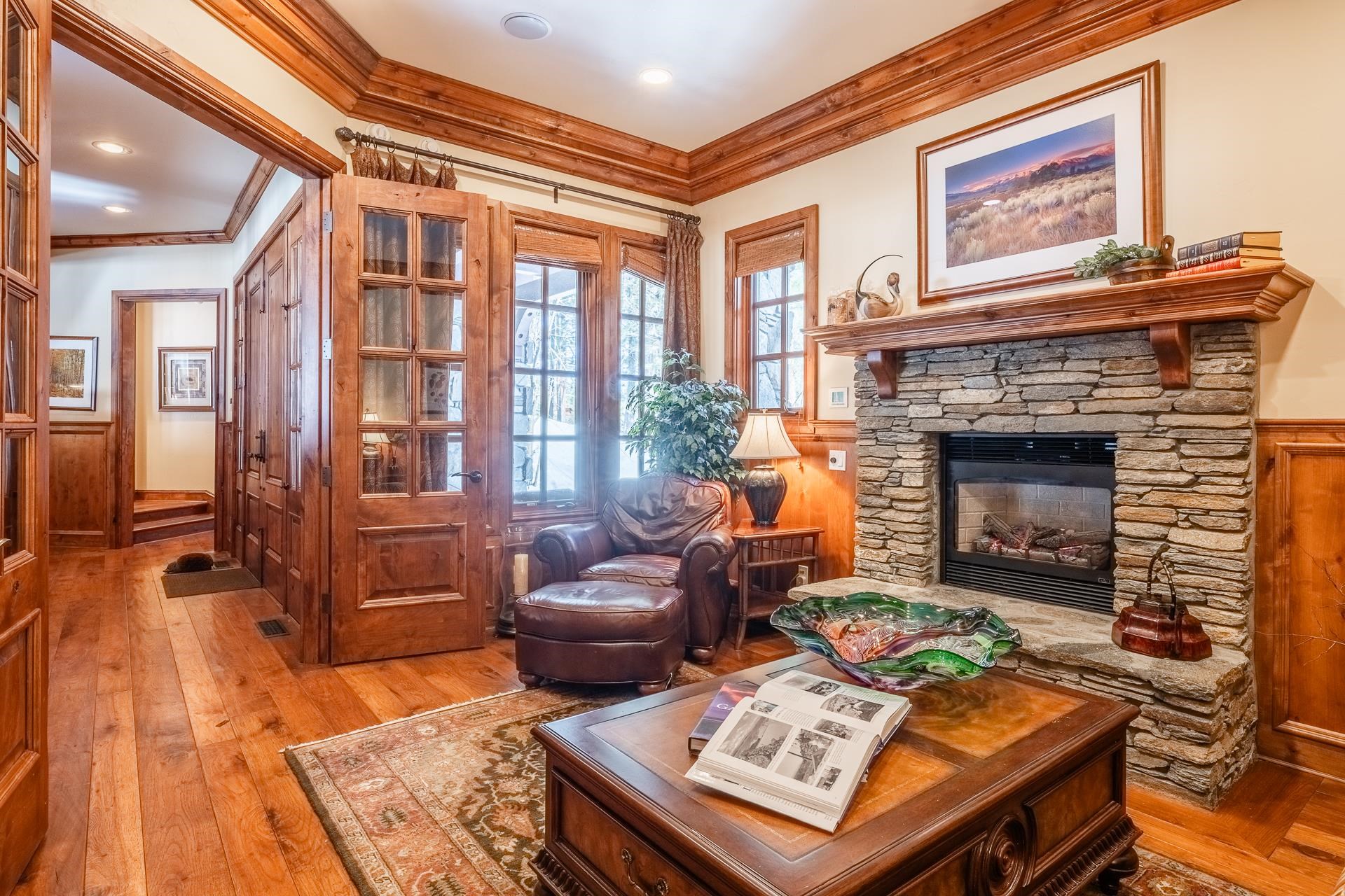 105 Northstar Circle Mammoth Lakes, CA 93546 - Photo 17 of 49 a living room with furniture and a fireplace