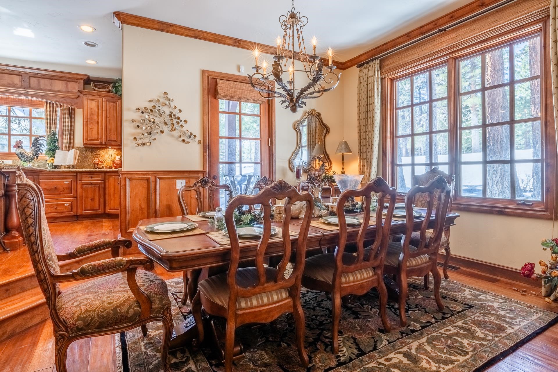 105 Northstar Circle Mammoth Lakes, CA 93546 - Photo 8 of 49 a view of a dining room with furniture window and wooden floor