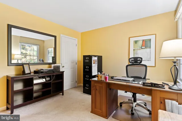 a workspace with furniture workspace and a window